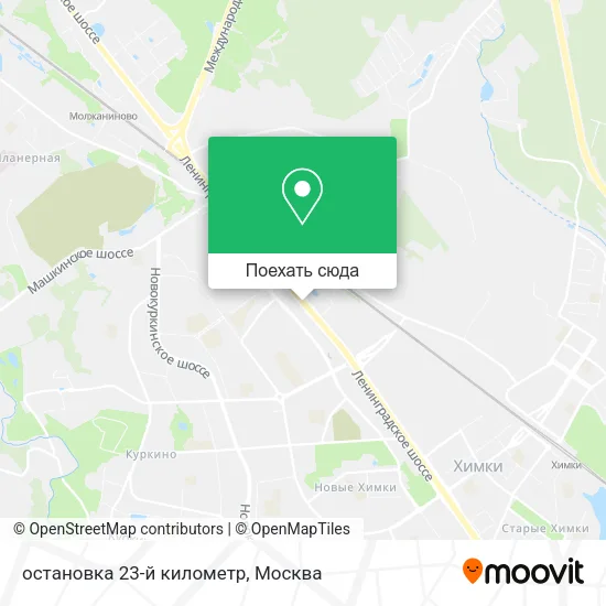 Карта остановка 23-й километр