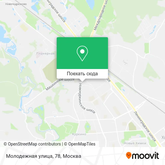 Карта Молодежная улица, 78