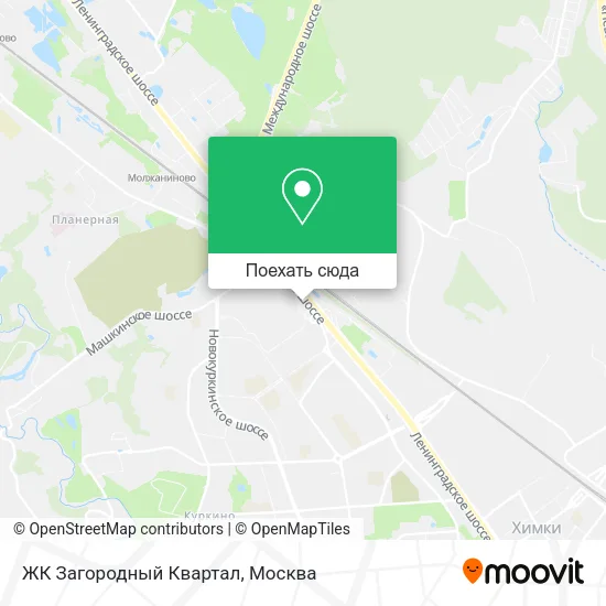 Карта ЖК Загородный Квартал