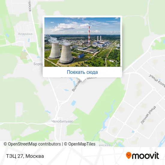 Карта ТЭЦ 27