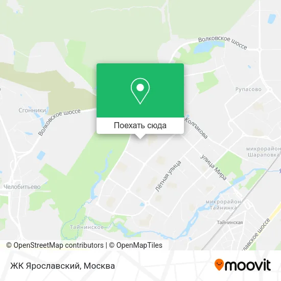 Карта ЖК Ярославский