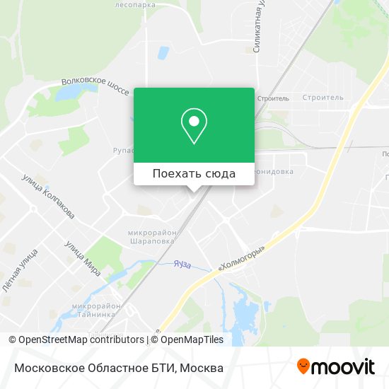 Карта Московское Областное БТИ