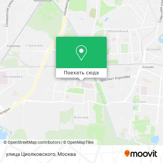 Карта улица Циолковского