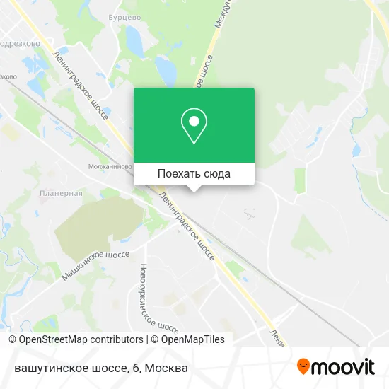 Карта вашутинское шоссе, 6