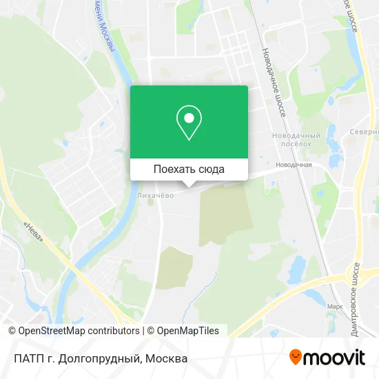 Карта ПАТП г. Долгопрудный