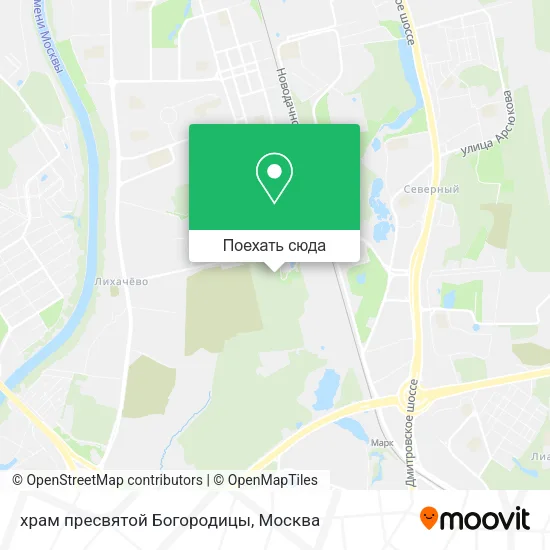 Карта храм пресвятой Богородицы