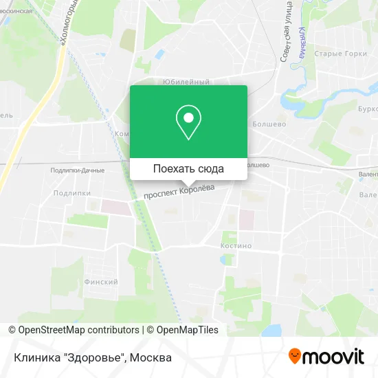 Карта Клиника "Здоровье"