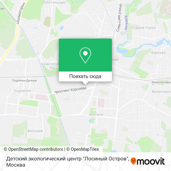 Карта Детский экологический центр "Лосиный Остров"