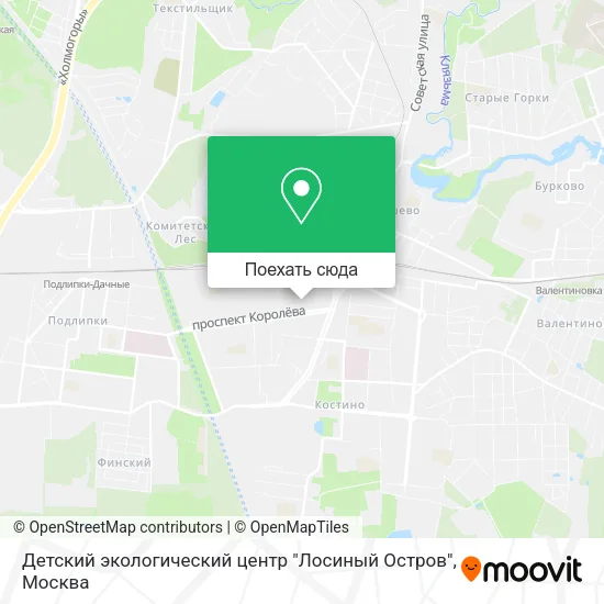 Карта Детский экологический центр "Лосиный Остров"