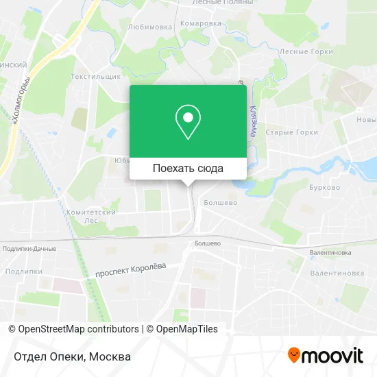 Карта Отдел Опеки