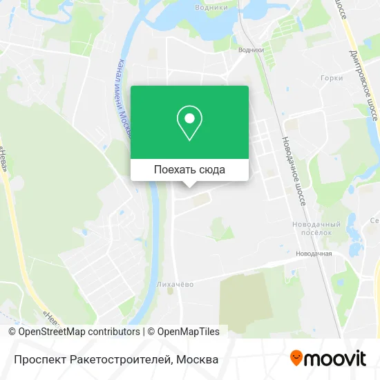 Карта Проспект Ракетостроителей