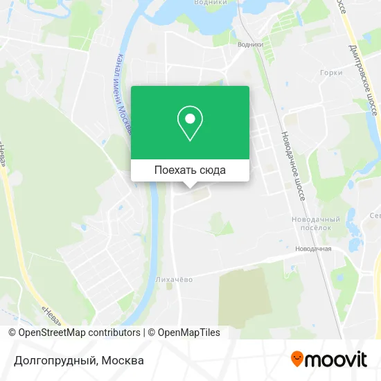Карта Долгопрудный