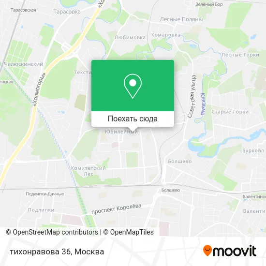 Карта тихонравова 36