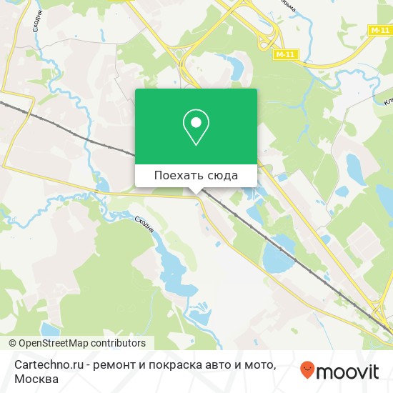 Карта Cartechno.ru - ремонт и покраска авто и мото