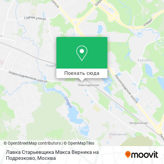 Карта Лавка Старьевщика Макса Верника на Подрезково
