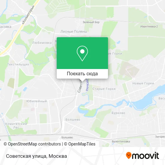 Карта Советская улица