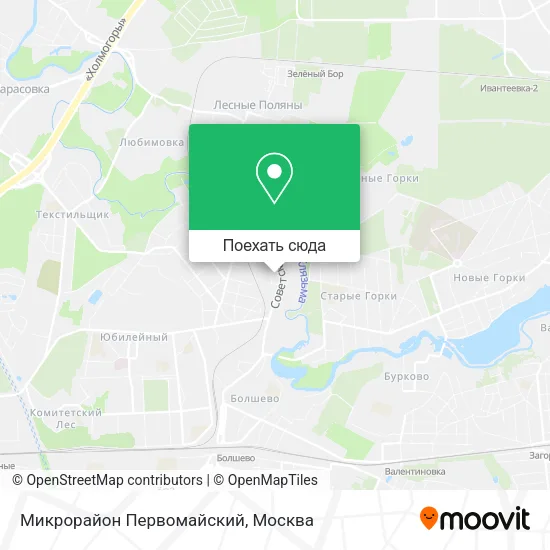 Карта Микрорайон Первомайский