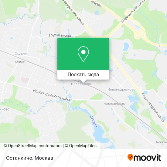Карта Останкино