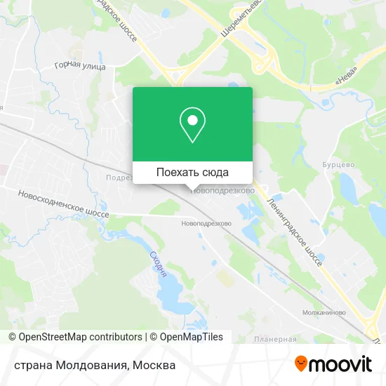 Карта страна Молдования