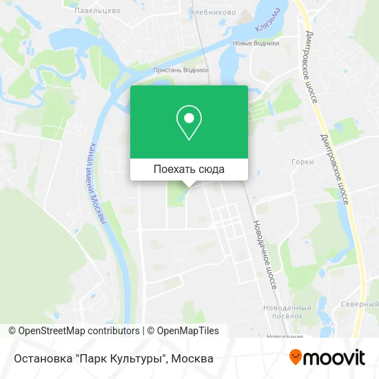 Карта Остановка "Парк Культуры"