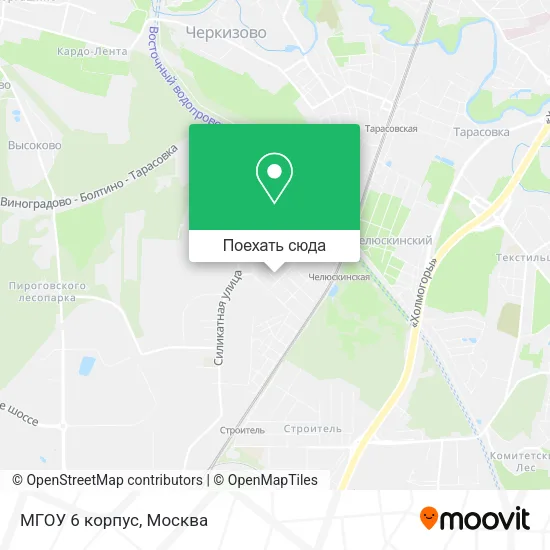 Карта МГОУ 6 корпус
