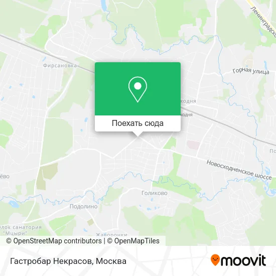 Карта Гастробар Некрасов