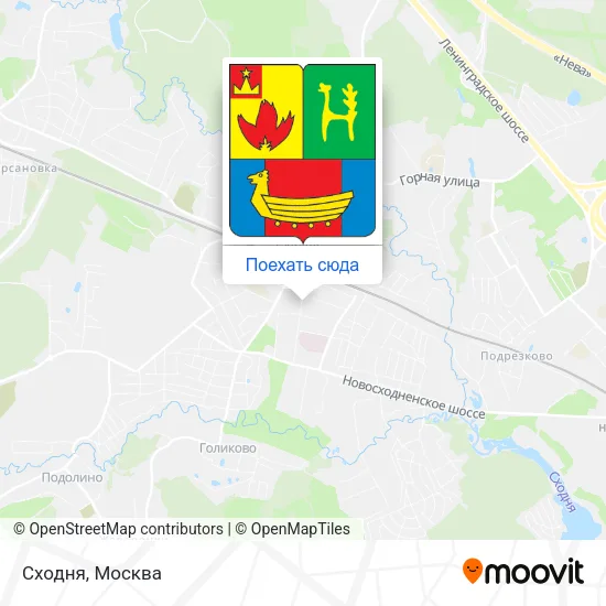 Карта Сходня