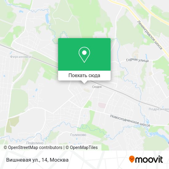 Карта Вишневая ул., 14