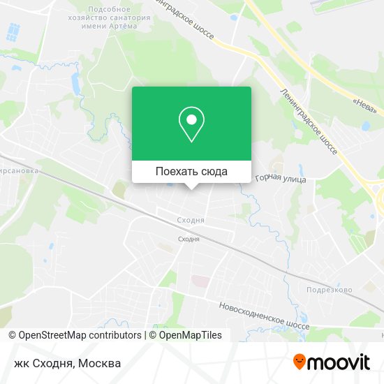 Карта жк Сходня