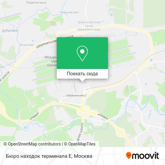 Карта Бюро находок терминала Е