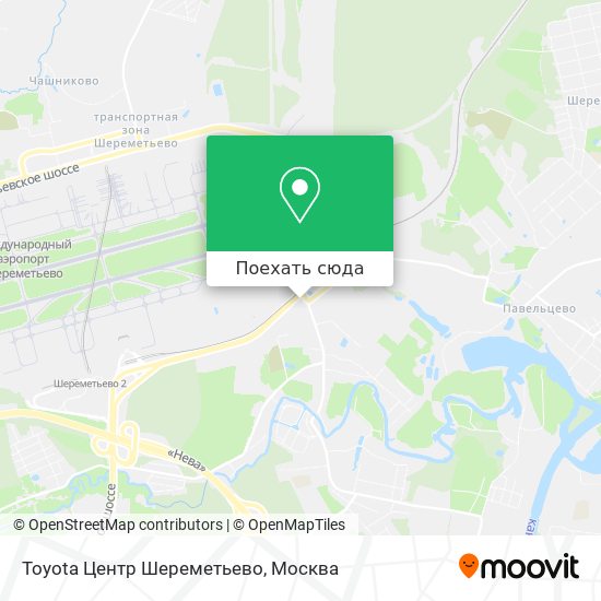 Карта Toyota Центр Шереметьево