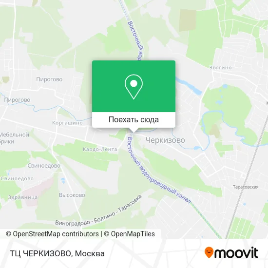 Карта ТЦ ЧЕРКИЗОВО