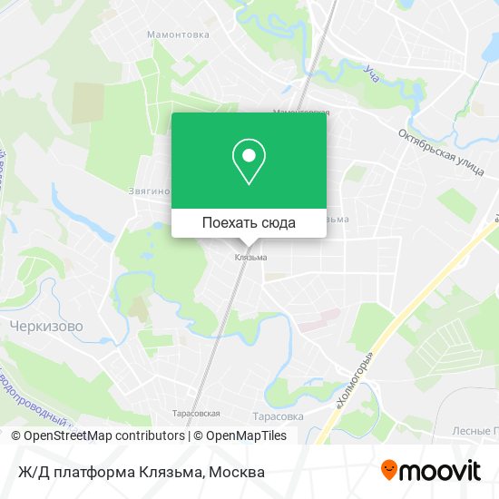 Карта Ж/Д платформа Клязьма
