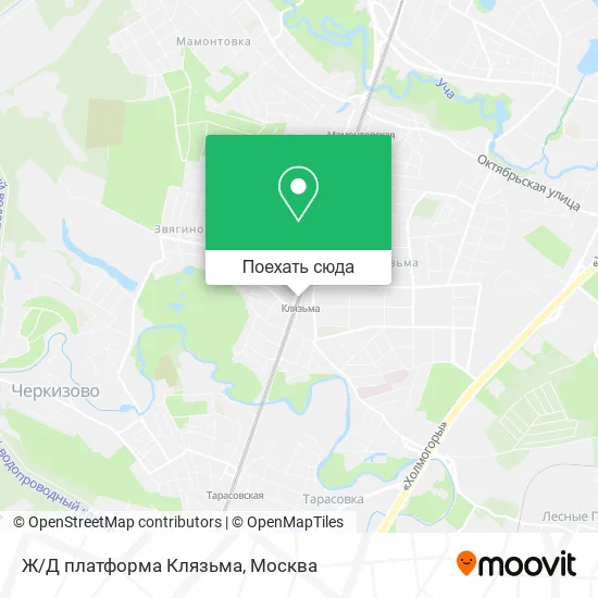 Карта Ж/Д платформа Клязьма