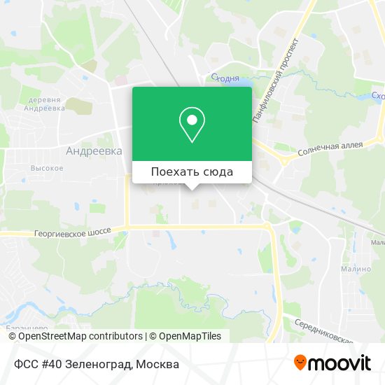 Карта ФСС #40 Зеленоград