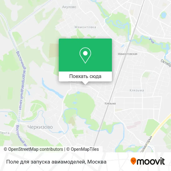 Карта Поле для запуска авиамоделей