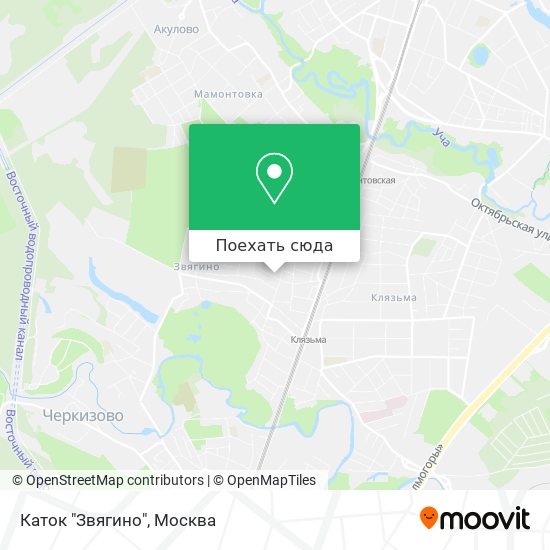 Карта Каток "Звягино"