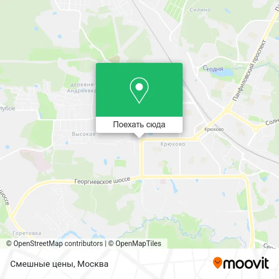 Карта Смешные цены