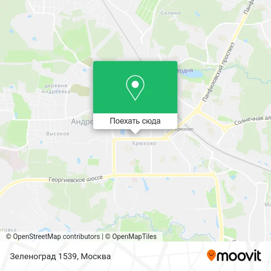 Карта Зеленоград 1539