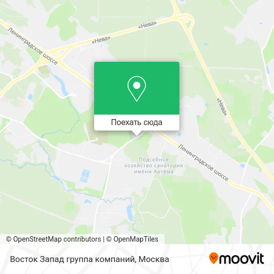 Карта Восток Запад группа компаний