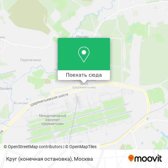 Карта Круг (конечная остановка)