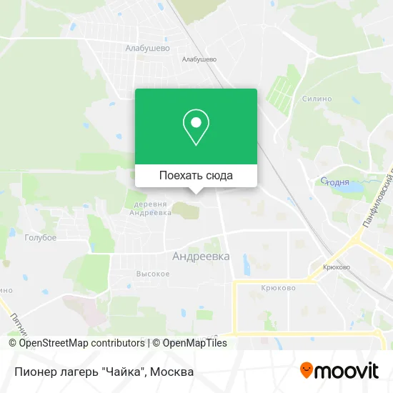 Карта Пионер лагерь "Чайка"
