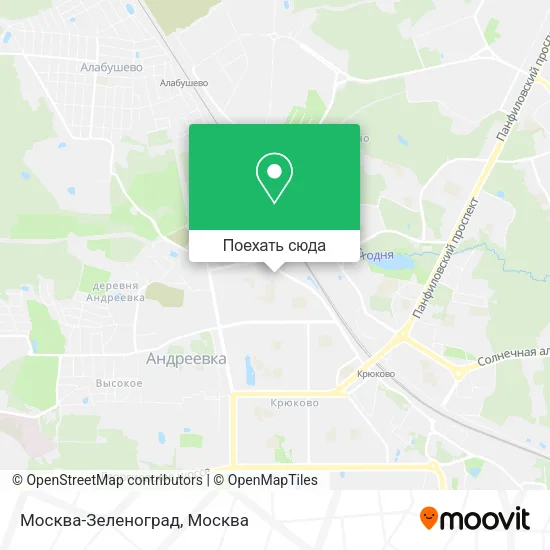 Карта Москва-Зеленоград