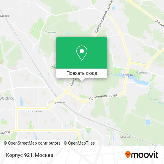 Карта Корпус 921
