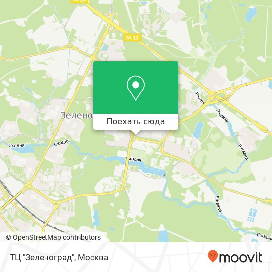 Карта ТЦ "Зеленоград"