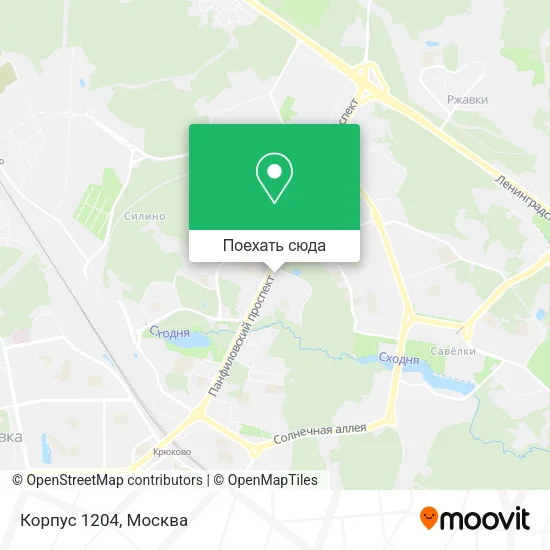 Карта Корпус 1204