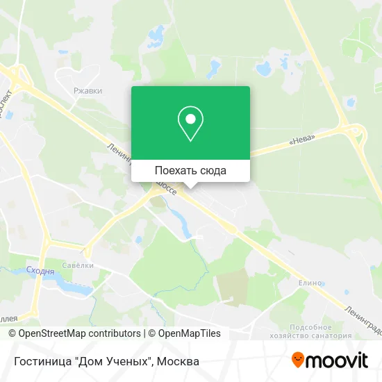 Карта Гостиница  "Дом Ученых"