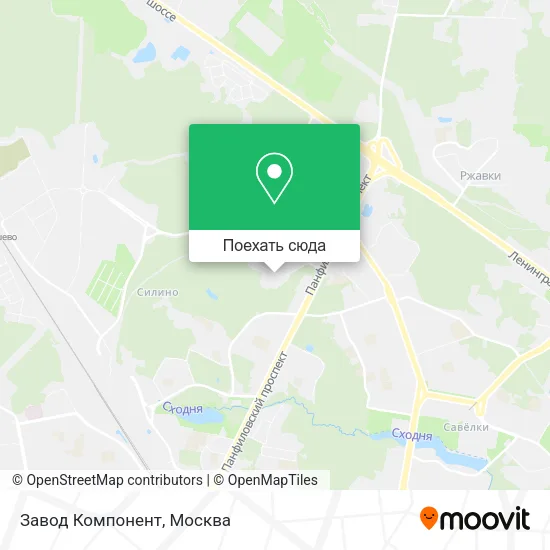Карта Завод Компонент