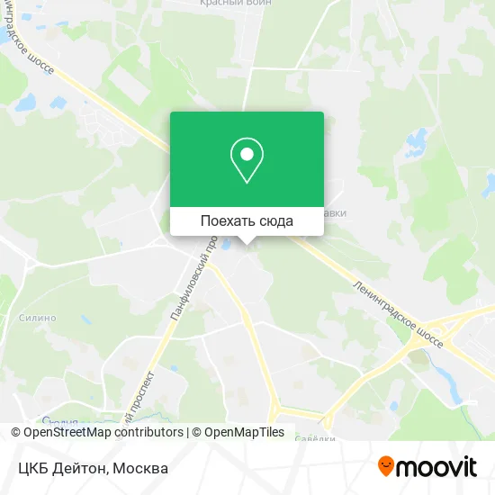 Карта ЦКБ Дейтон
