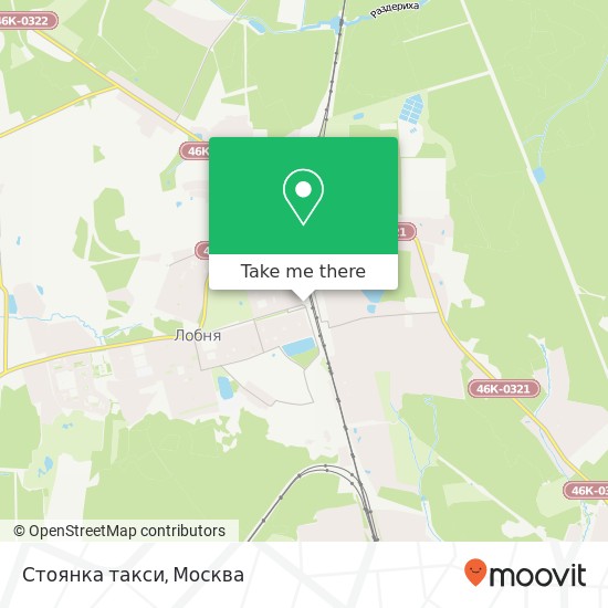 Карта Стоянка такси